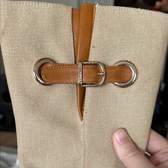 C Label Tan and Cream Heeled Boots - Picture 5 of 16